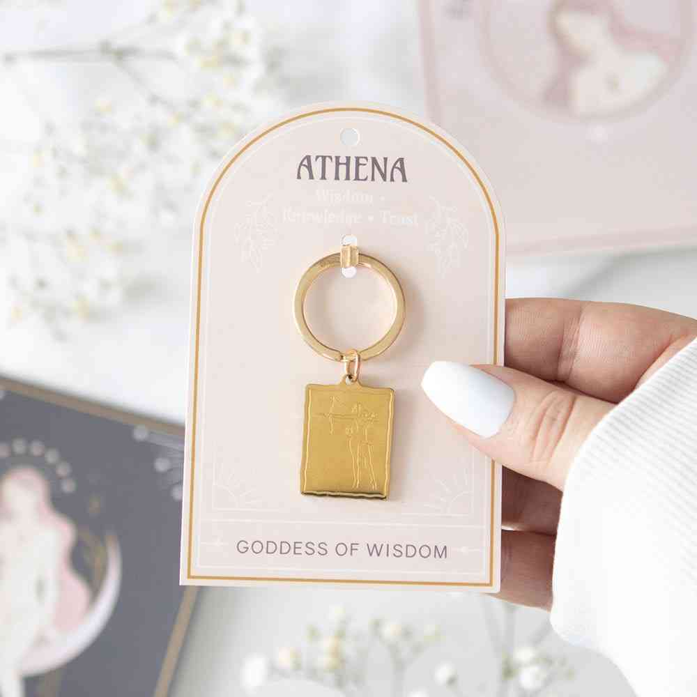 Something Different - Athena Goddess Talisman Sleutelhanger - Goudkleurig